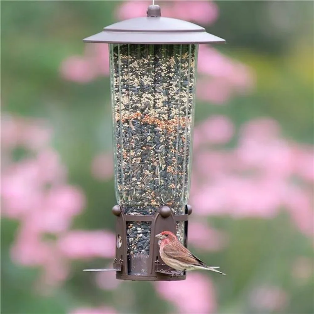 Squirrel-Be-Gone Max Large Wild Bird Feeder with Flexports,Squirrel Proof Feeder